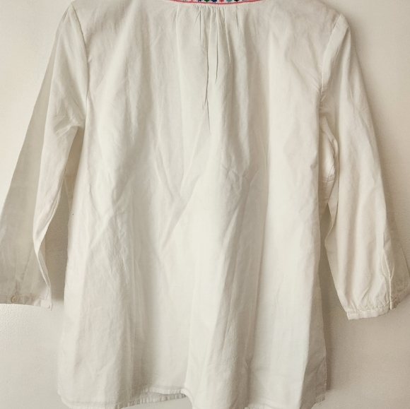 Talbots Tops Size Lp Tunic Beaded Blouse - Picture 7 of 8